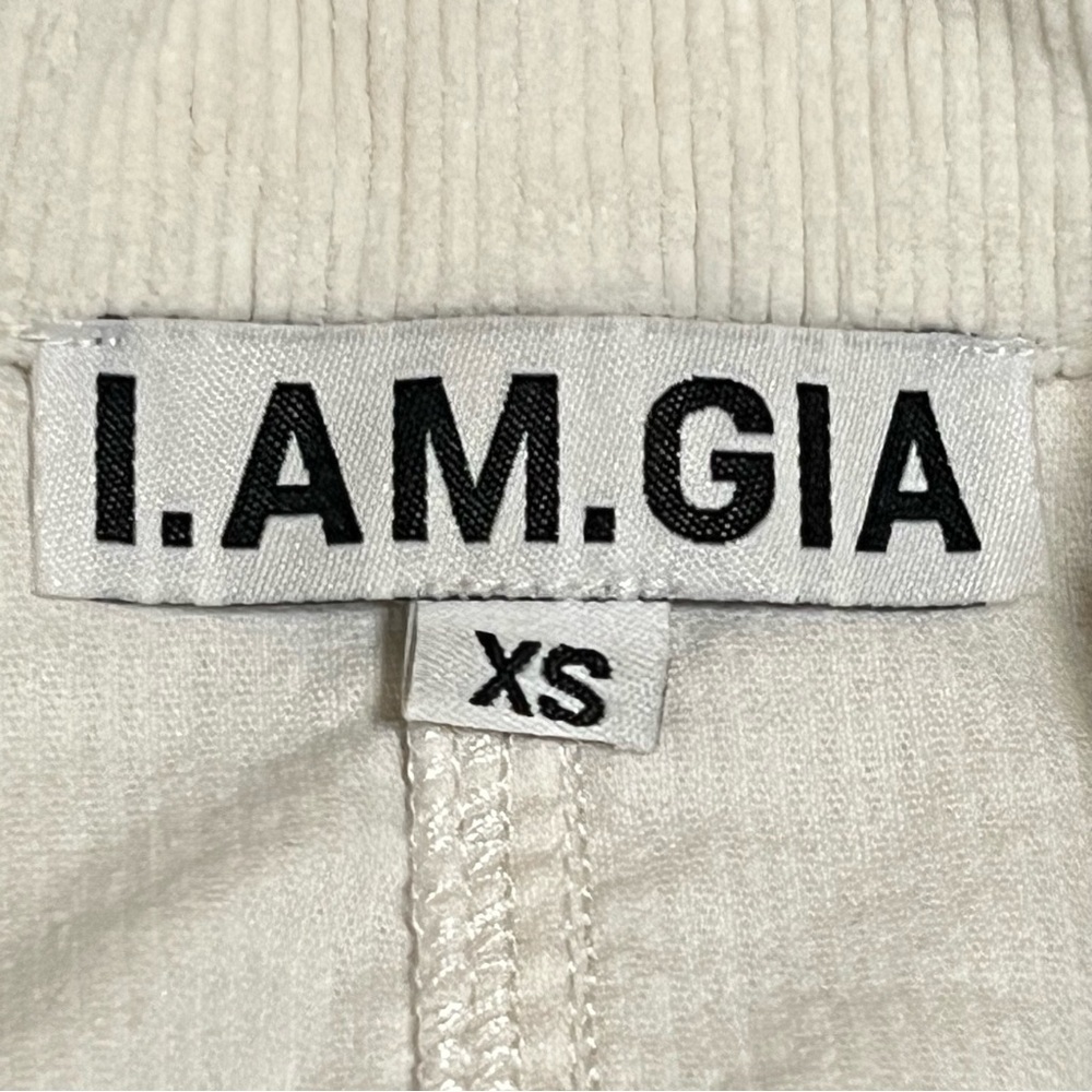 I.Am.Gia corduroy cropped Vest top, cream, size XS - Picture 3 of 10